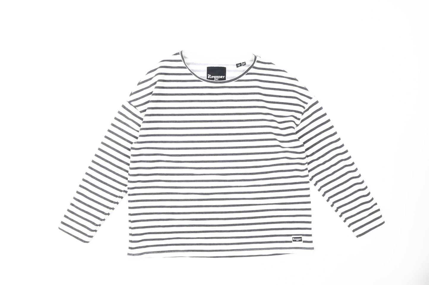 Superdry Women's Striped Long Sleeve T-Shirt Size 10