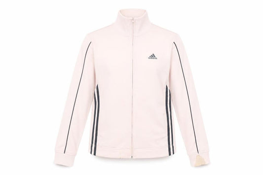 Adidas Women's Pink Full Zip Sweatshirt - Size 10