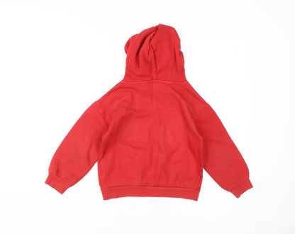 Preloved H&M Boys Red Spider-Man Pullover Hoodie Size 4-6Y - Back