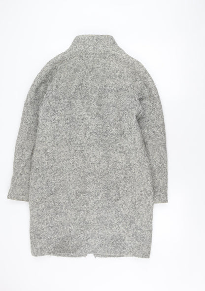 Marks & Spencer Women's Grey Wool Blend Mid-Length Coat