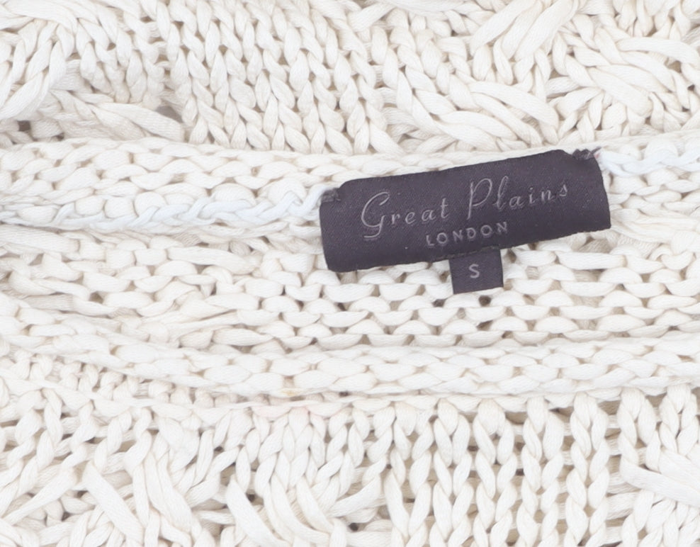 Great Plains Women's Beige Chunky Knit Pullover Jumper S