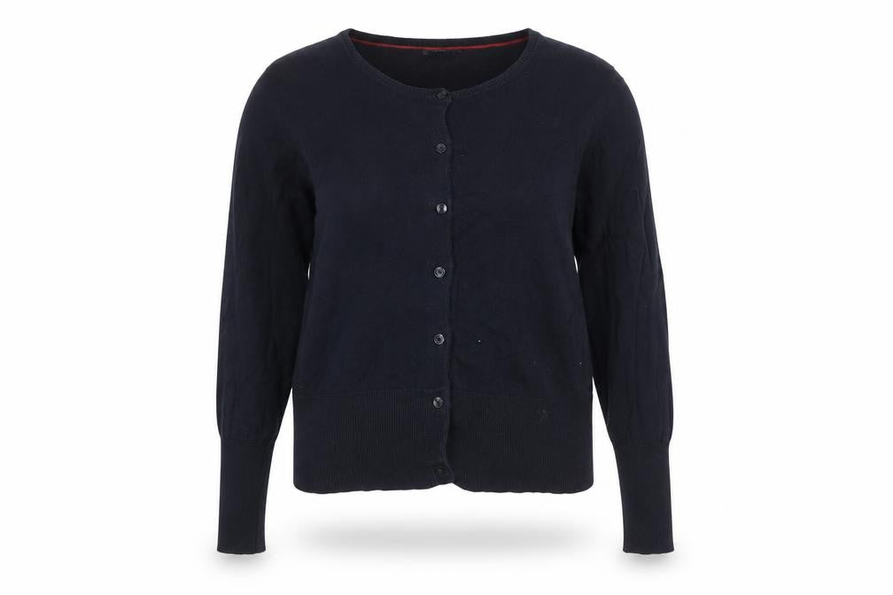 Oasis Women's Blue Cable-Knit Cardigan, Size L