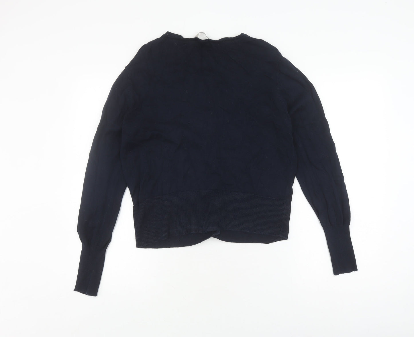 Oasis Women's Blue Cable-Knit Cardigan, Size L