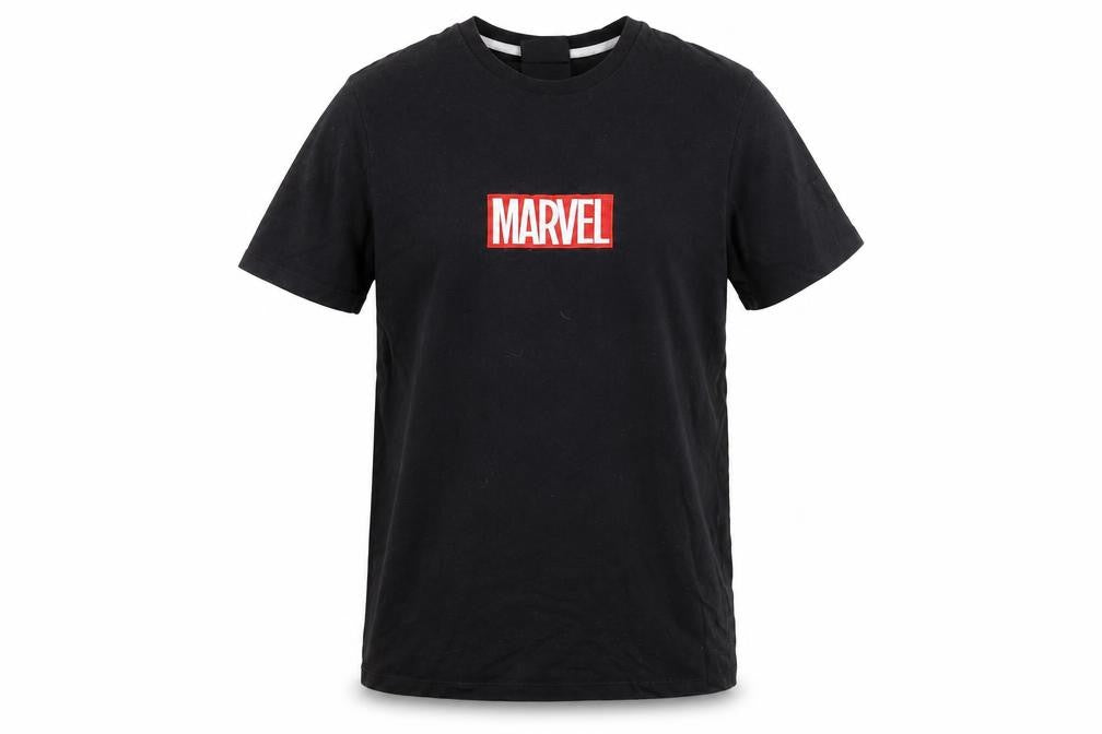 Marvel Men's Black Iron Man T-Shirt - Large, Comic Style