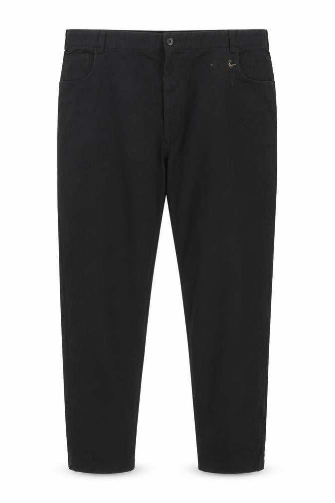 Cab Co. Men's Black Regular Fit Trousers