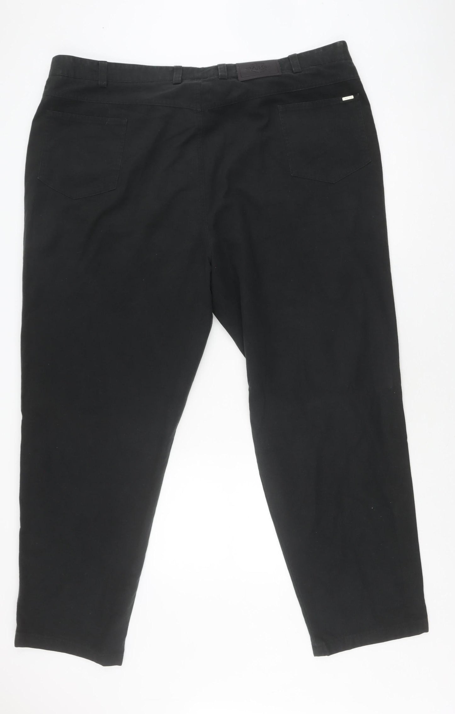 Cab Co. Men's Black Regular Fit Trousers