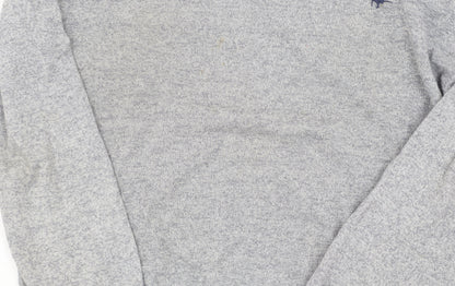 Jack Womens Wills Grey Knit Pullover Sweatshirt M