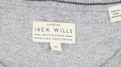 Jack Womens Wills Grey Knit Pullover Sweatshirt M