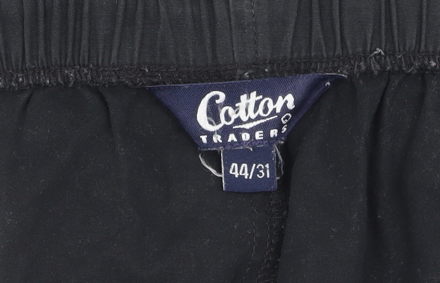 Cotton Traders Black Men's Trousers Size 44/31
