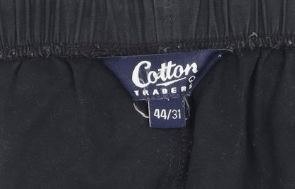 Preloved Cotton Traders Black Men's Trousers Size 44/31 - Label