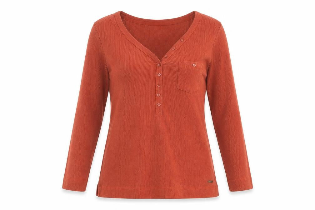 Dash Women's Red 3/4 Sleeve V-Neck T-Shirt Size 10