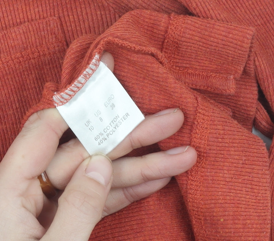 Dash Women's Red 3/4 Sleeve V-Neck T-Shirt Size 10