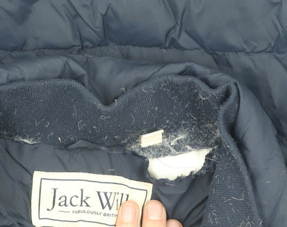 Jack Womens Wills Blue Puffer Jacket M, Winter Ready