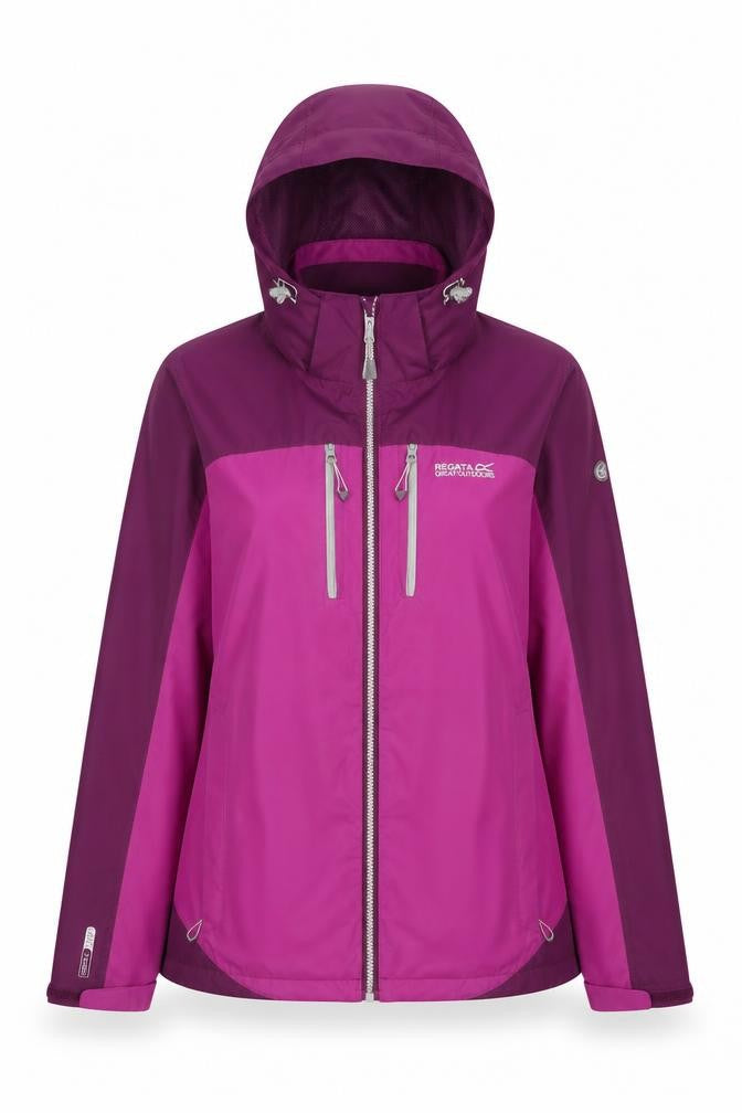 Regatta Women's Purple Rain Coat Jacket - Size 16