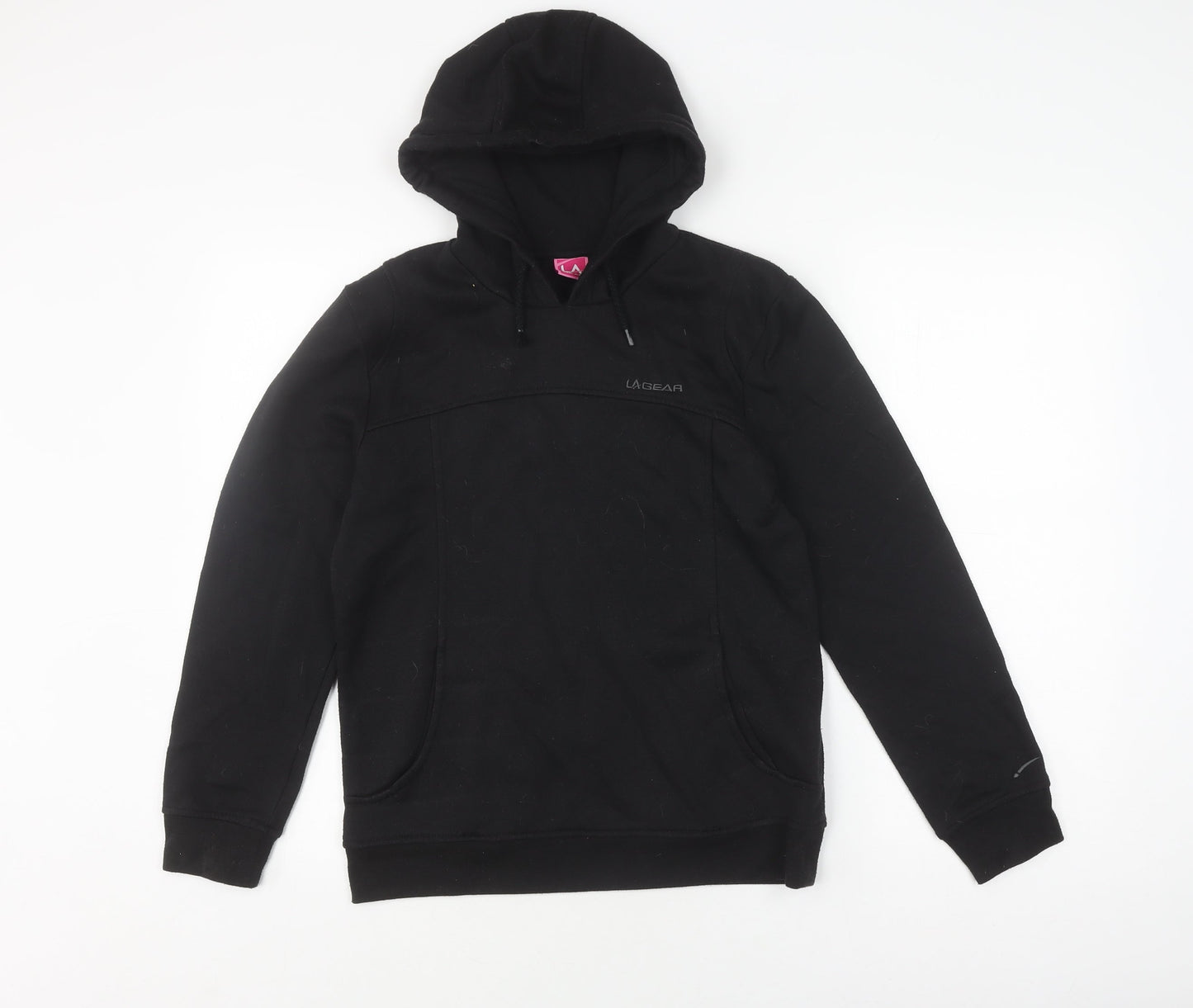 LA Gear Women's Black Hoodie, Size 8, Casual Pullover