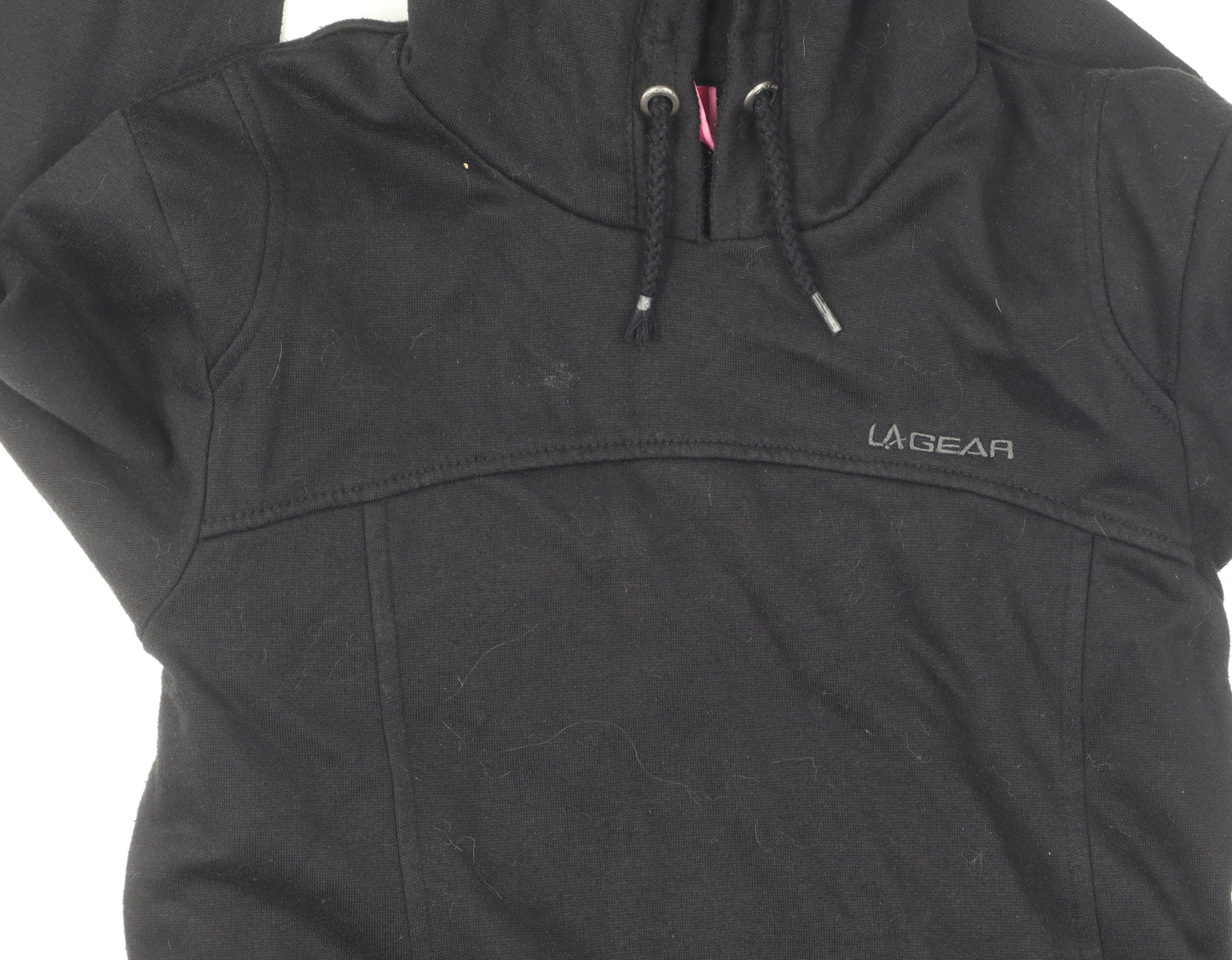 LA Gear Women's Black Hoodie, Size 8, Casual Pullover