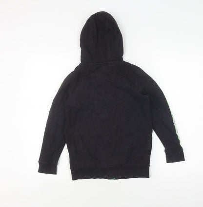 Back view of XBOX boys’ black full zip hoodie - cotton blend, size unavailable