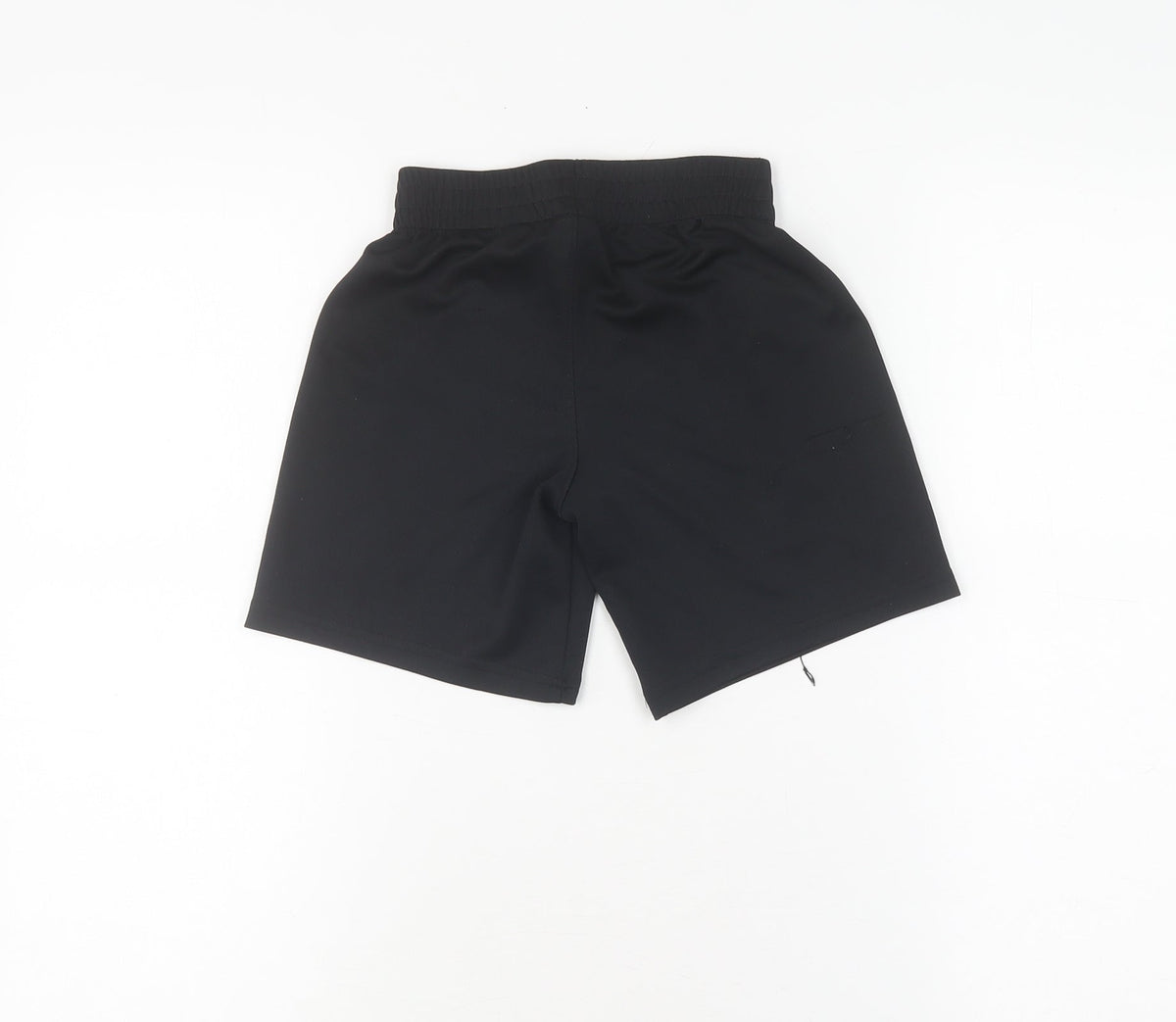 Back view of Puma boys’ black athletic shorts xs