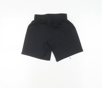 Back view of Puma boys’ black athletic shorts xs