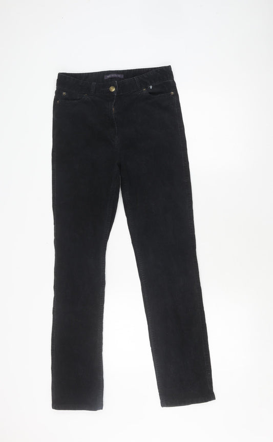 Marks & Spencer Women's Black Trousers - Size 8, Casual Wear
