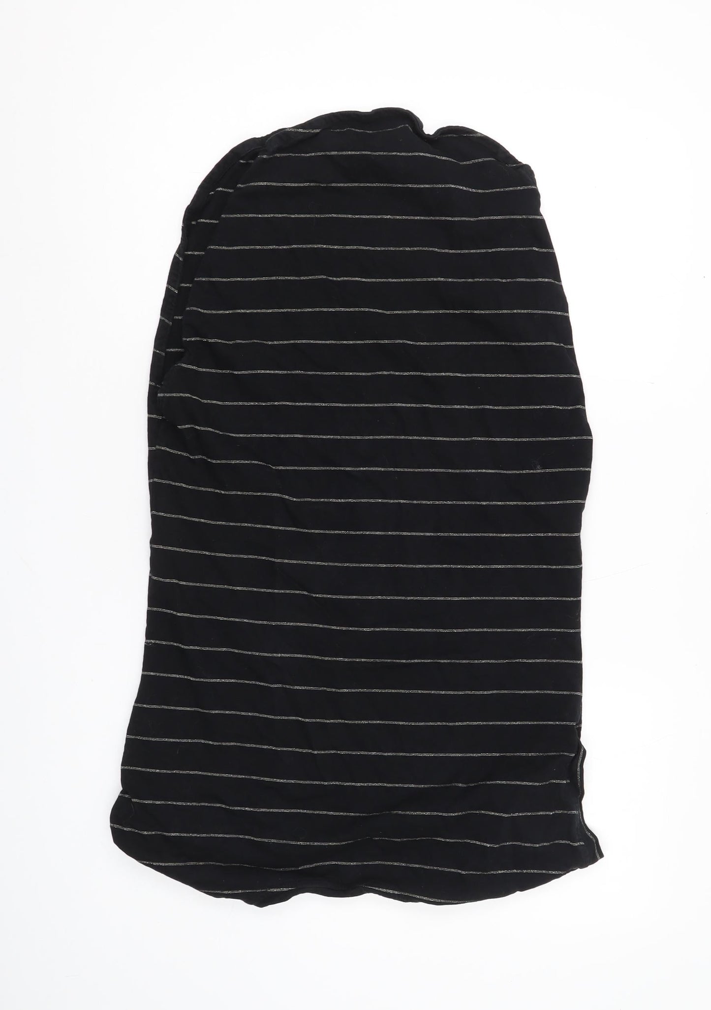 Next Women's Black Striped T-Shirt Size 10