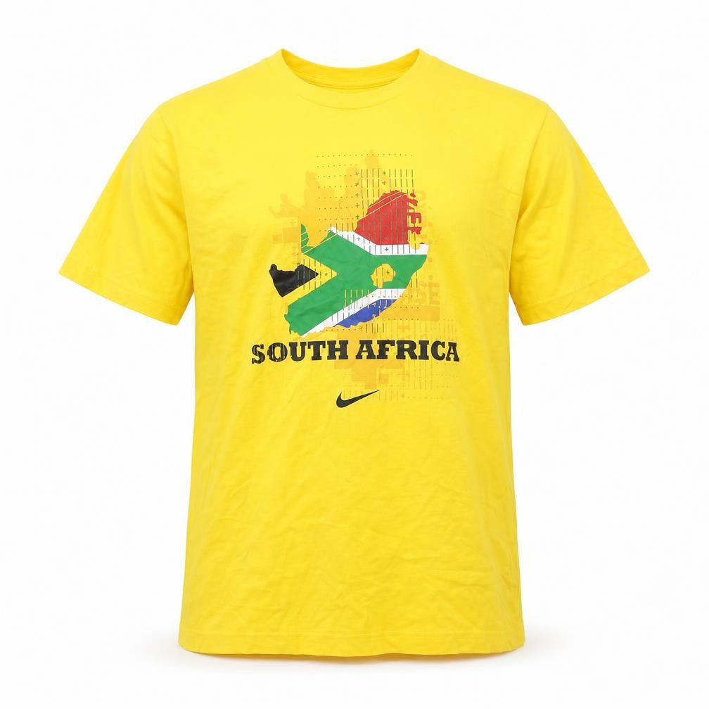 Nike Men's Yellow South Africa Sports T-Shirt - Size S