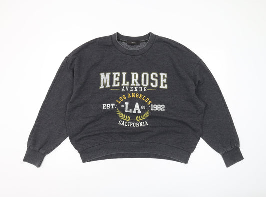 Next Women's Grey Pullover Sweatshirt, Size 12, Casual