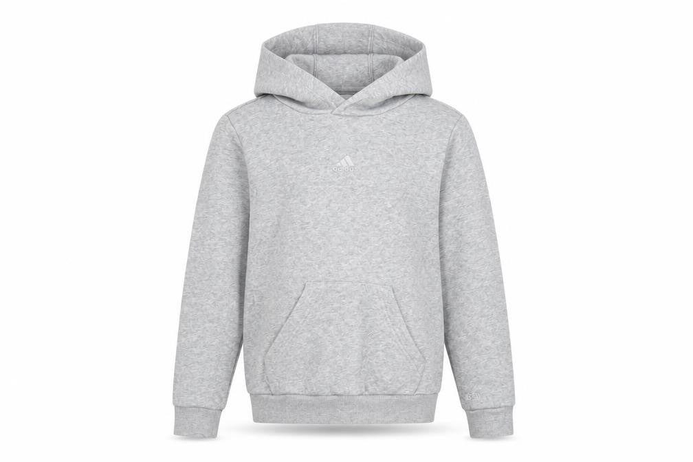 Adidas Boys Grey Pullover Hoodie 9-10 Years - Lightweight & Hooded