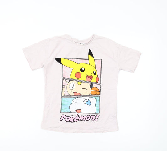 Pokémon Boys White Graphic T-Shirt, 10-11 Years, Casual Style