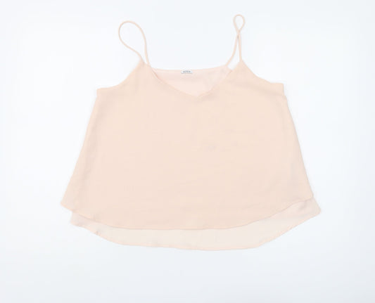 Pimkie Women's Beige Camisole V-Neck Size M
