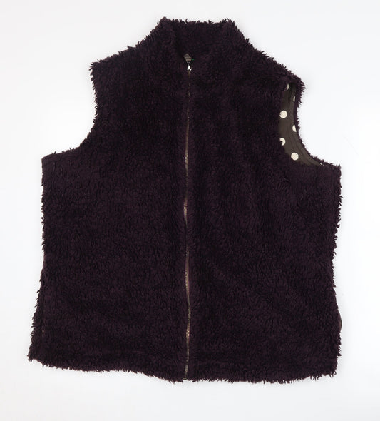Bodhen Women's Black Waistcoat XL with Full Zip