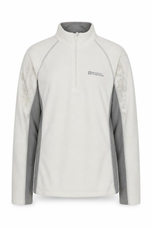 Mountain Warehouse Women's Ivory Fleece 1/2 Zip Sweatshirt