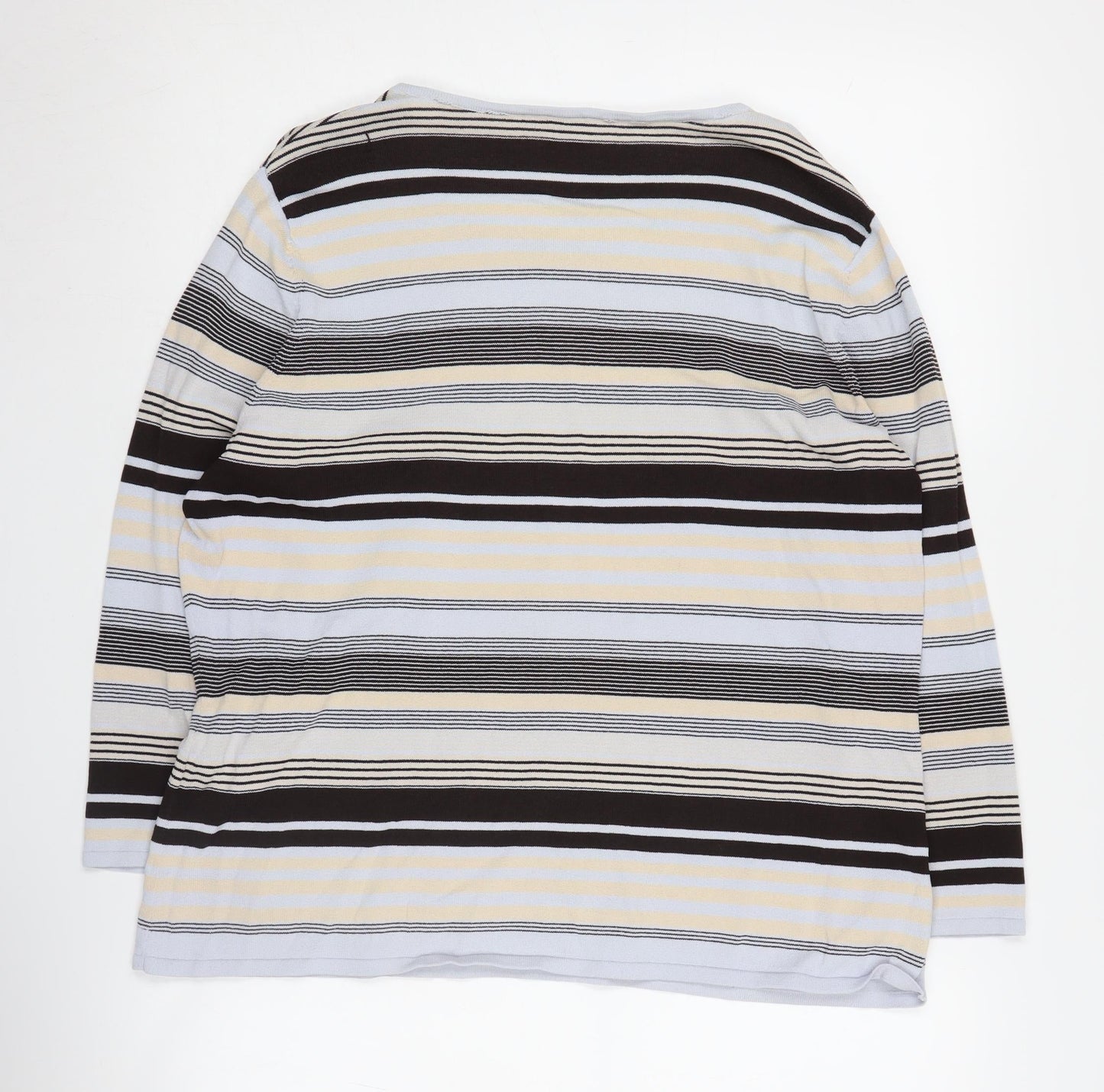 Viyella Women's Multicolour XL Stripe Knit Pullover