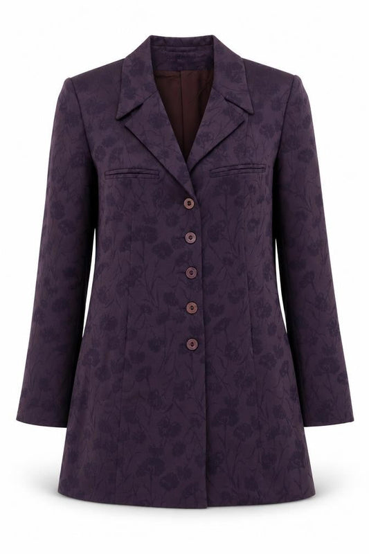 Cinoche Women's Purple Floral Blazer, Size 6
