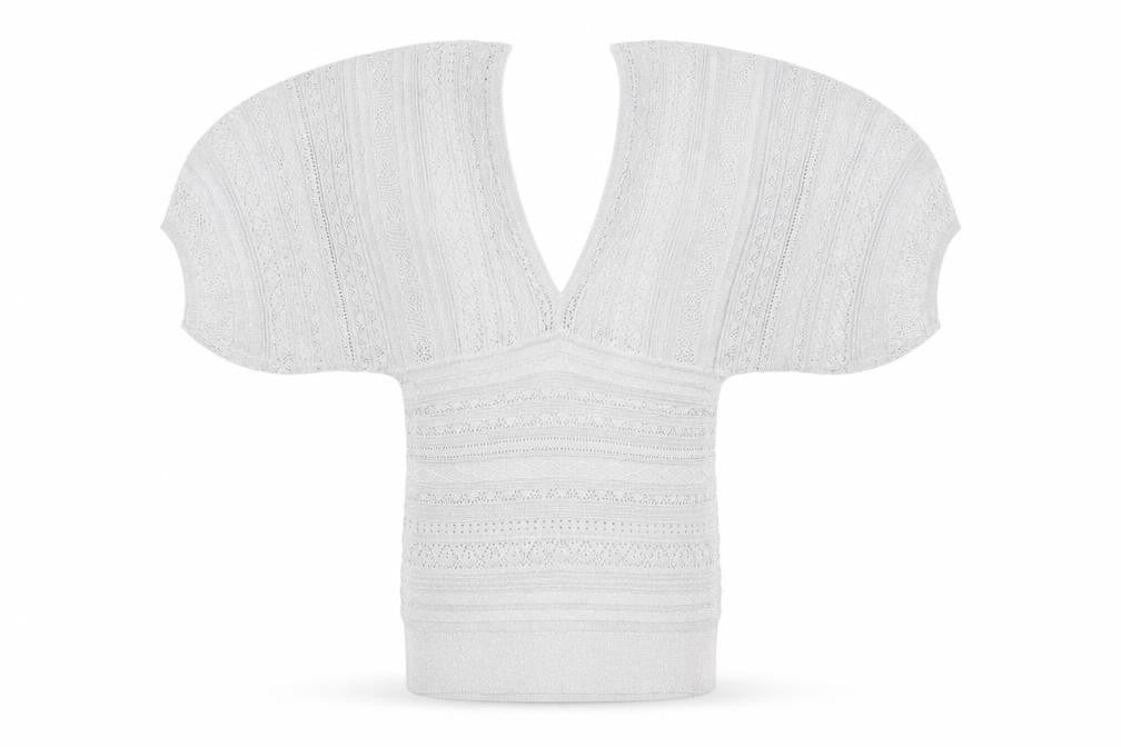 River Island Silver Cape Jumper V-Neck Women's Size 6