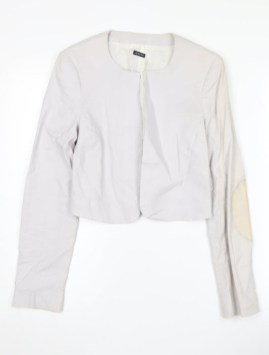 Joseph Women's White Lightweight Cropped Blazer