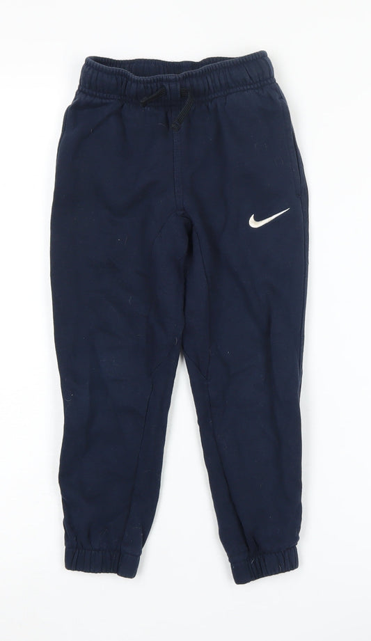 Nike Boys Blue Jogger Trousers, Size 5 Years, Cotton Blend