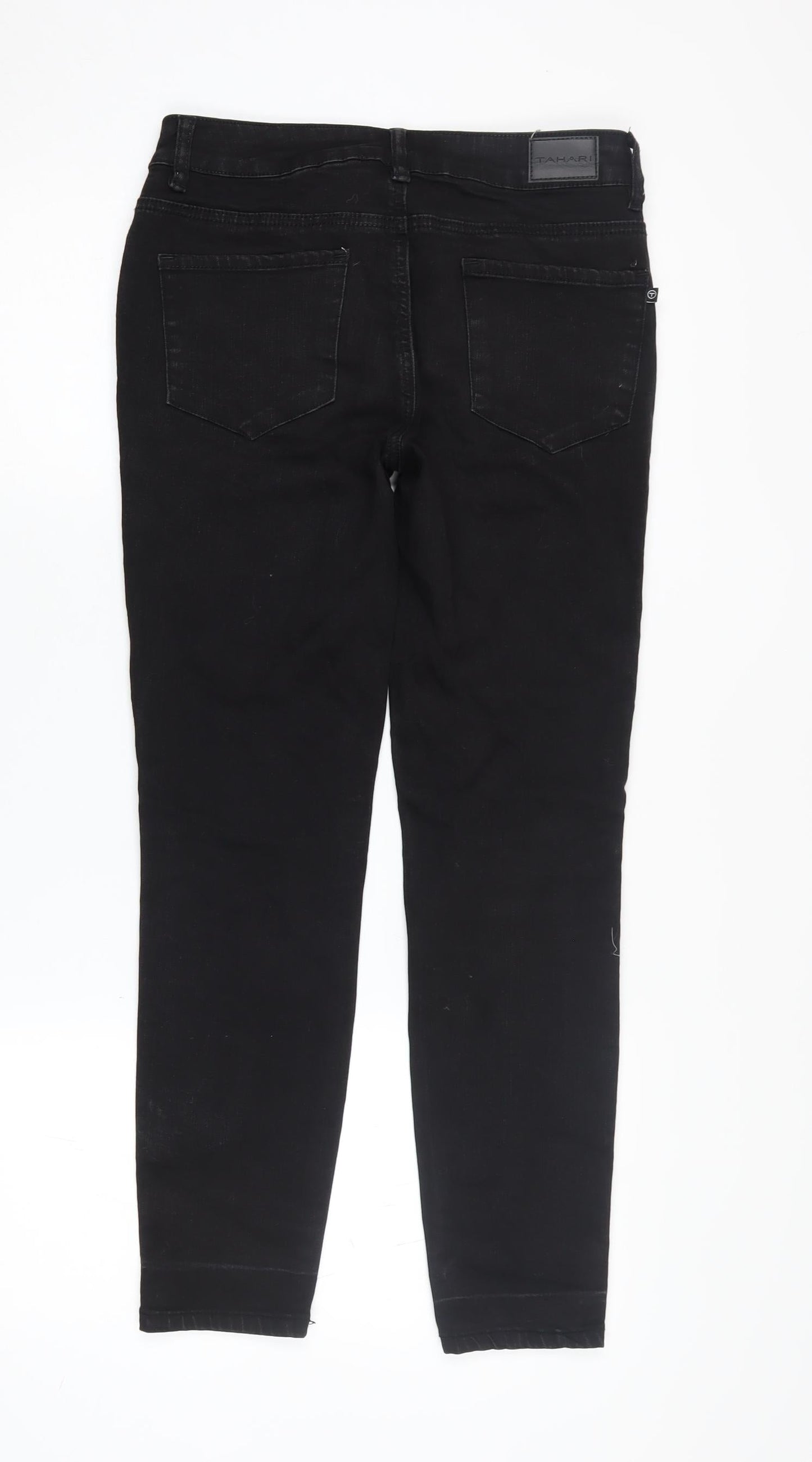 Tahari Women's Black Skinny Jeans, Size 2, Slim Fit