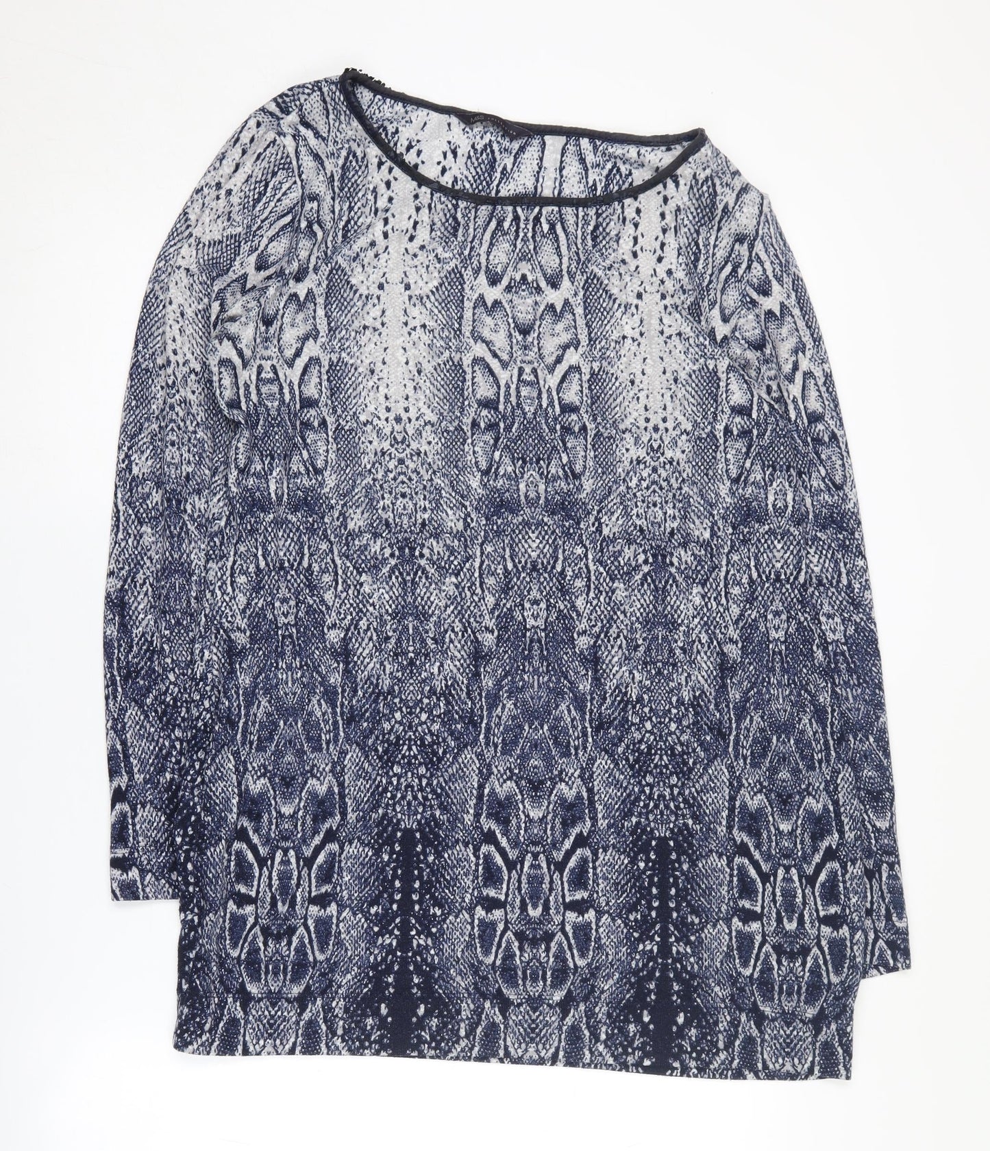 Marks and Spencer Women's Blue Pullover Jumper Size 14