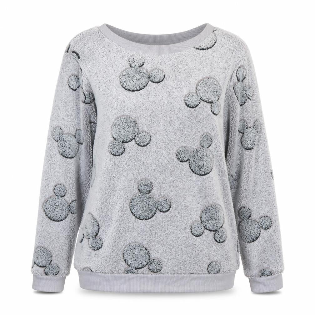 Disney Women’s Grey Fleece Pyjama Top M