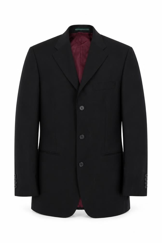 Greenwoods Men's Black Classic Blazer, Size 36
