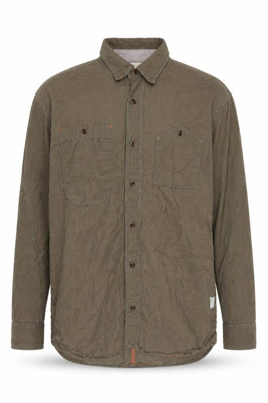 FCUK Men's Brown Regular Button-Up Shirt M