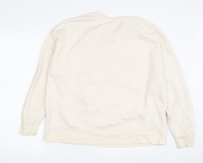Preloved Disney Women's Ivory Mickey Sweatshirt L - Back