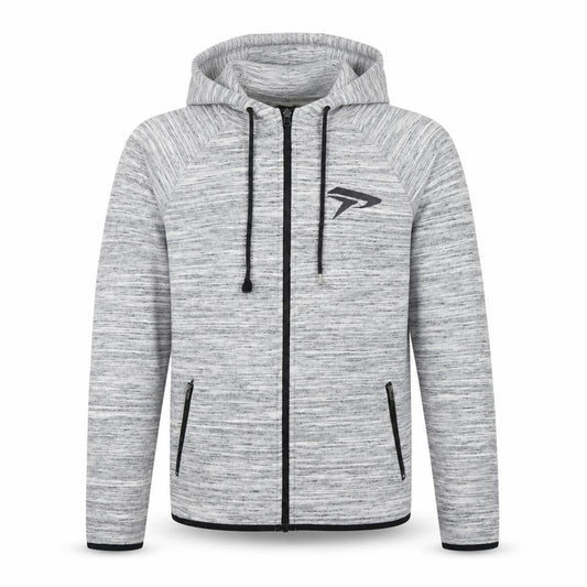 Physiq Apparel Men's S Grey Full Zip Hoodie, Athletic Fit