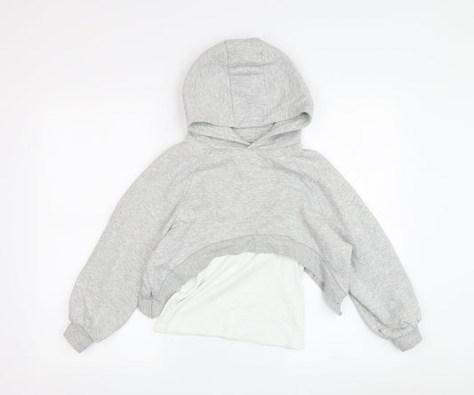 Next Girls Grey Hoodie, 9 Years, Pullover Style