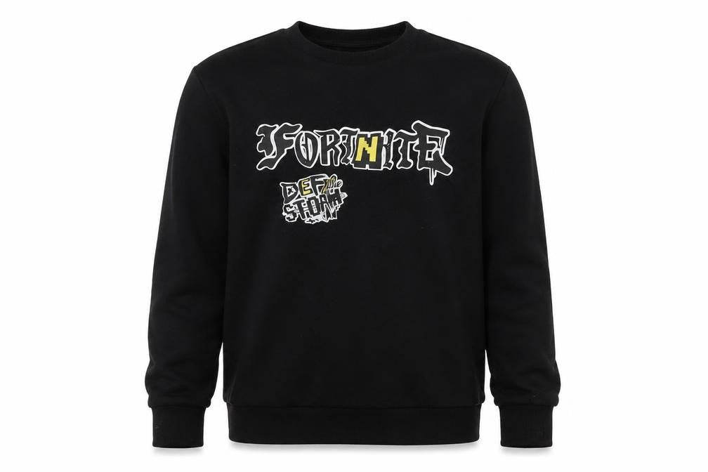 Fortnite Boys Black Large Graphic Sweatshirt Pullover