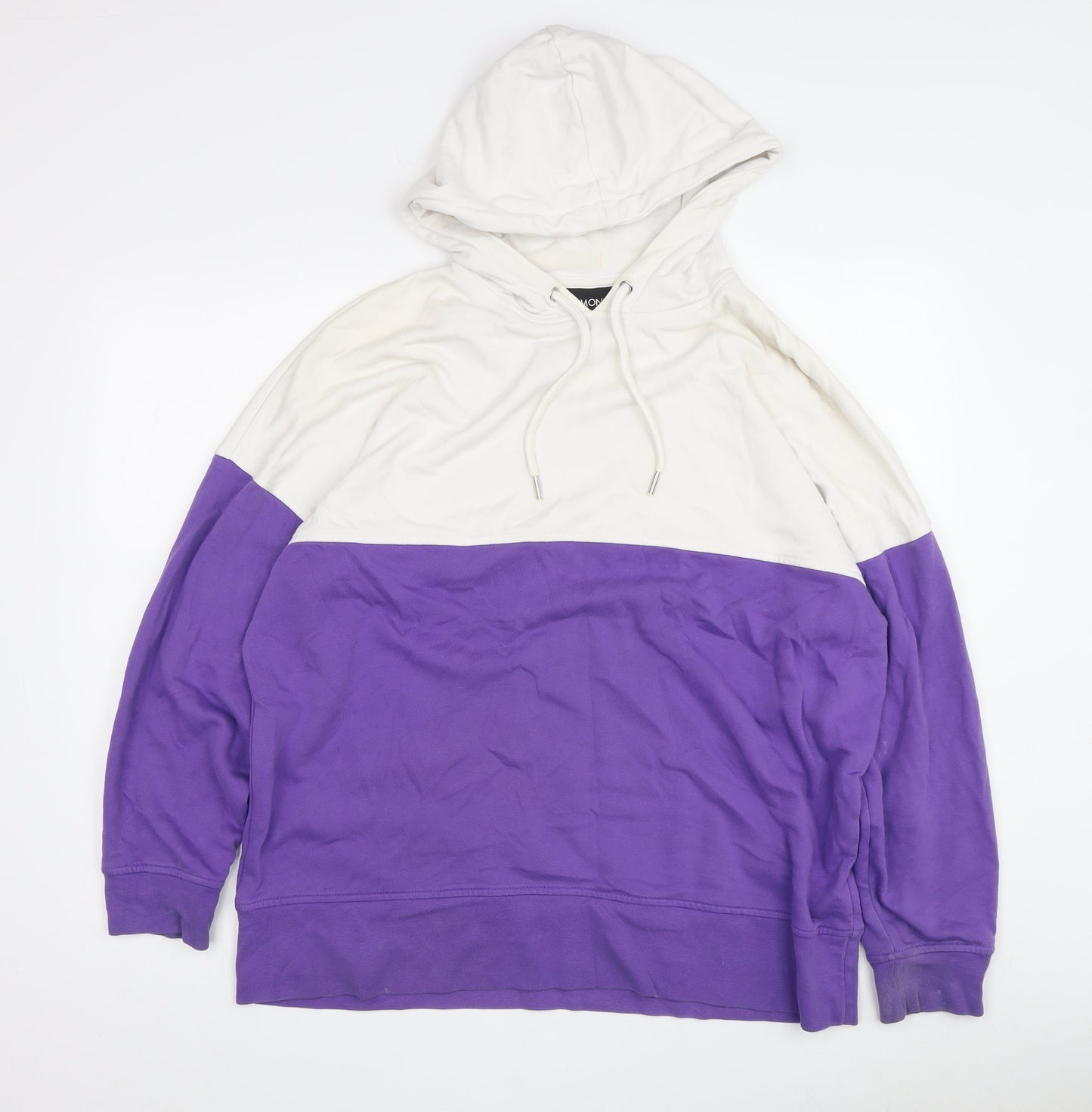 Monki Unisex Purple Hoodie - Medium, Pullover Style