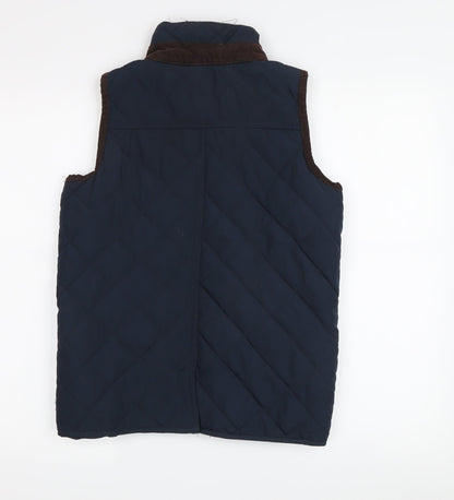 Back view of Regatta boys’ blue quilted bodywarmer, 11-12 years