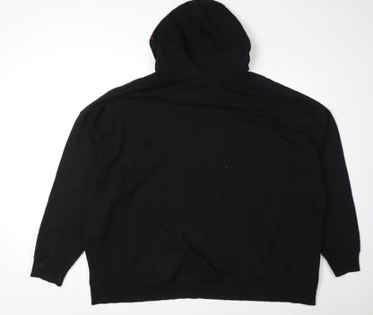 Preloved Disney Unisex Black 2XL Logo Hoodie Pullover Casual - Back