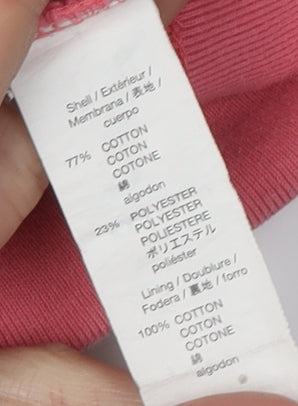 Brand and care label for Gap girls’ pink pullover hoodie 2 years - casual comfy everyday wear